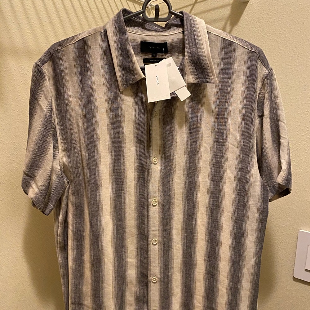 Vince stitch pattern polo